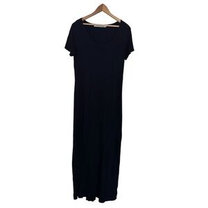 Michael Stars Maxi dress black medium minimalist chic capsule monochromatic